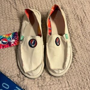 Sanuk Donna Hemp x Grateful Dead Sandals